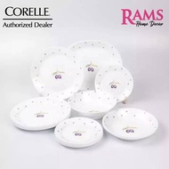 Corelle 16 Pcs Vitrelle Tempered Glass Dinner Set - Plum
