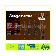 HYWAY GD520 Earth Auger Drill / Mesin Gerudi Korek Tanah Free gift 4/6/8 inch bits