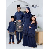 NAVY BLUE BAJU KURUNG MODEN FAMILY SEDONDON