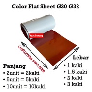 G30 G32 Colour Flat Sheet Zinc Coil / Zink Rata Warna Capping / Perabung Colour / Aluminium
