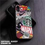 Case iphone XR Casing iphone XR Case Glossy Case Motif [AESTHETIC ART] hp iphone Casing Cool Kesingh