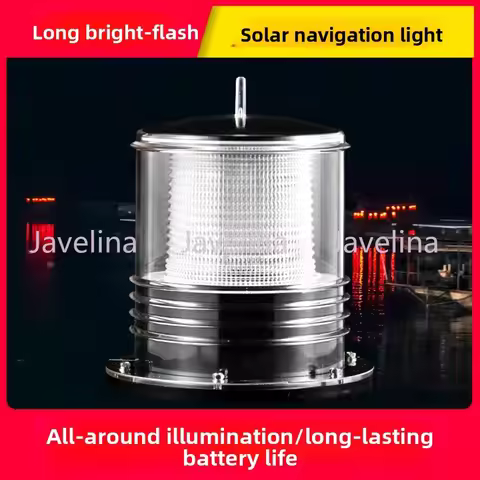 Marine solar navigation beacon lights, network beacon lights, LED warning signal positioning flashin