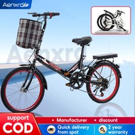 Aenxrd🔥2024 Hot sale🔥20 inch basikal dewasa Basikal lipat dewasa Folding bike for both adults and children basikal murah