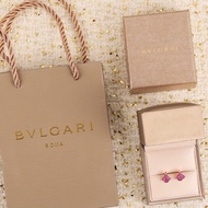 18k Gold Pawnable Legit Gold BVL Pink diamond skirt earrings