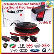 Car Rubber Scheme Silence Noise Door Sound Proof Insulation 4.3M Double D-1 Roll Getah Kedap Bunyi