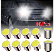 10Pcs Super Bright Car P21W 1156 Ba15s LED COB Turn Signal Bulb Auto Reverse Parking Brake Light 12V