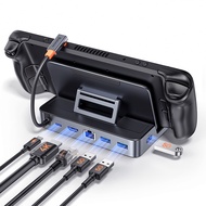 Baseus Phantom Series Steam Deck 6 in 1/7 in 1 HUB Type-C to HDMI 4K 60Hz+USB3.0*3+PD+RJ45Docking St