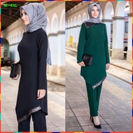 Baju Raya 2023 Jubah Dress Muslimah Suit Abaya Seluar Baju Kurung Moden Plus Size Blouse Kebaya Mela