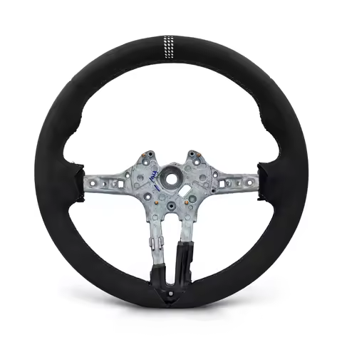 With White Top Mark CS Style Steering Wheel Core for BMW F01 F07 F10 F20 F21 F22 F25 F26 F30 F31 F32
