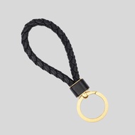 BOTTEGA VENETA Intreccio Key Ring Black 651820