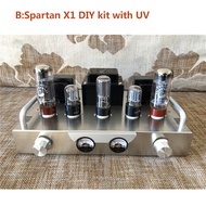 ใหม่6H8C EL34 Spartan X1 Luxury High-End Tube เครื่องขยายเสียงเครื่องขยายเสียง DIY ชุด6.5W + 6.5W กา