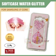 Water Glitter Casing Samsung J7 Core Softcase Kesing Silikon Gliter Air Kasing Hp Gambar Jam Pasir