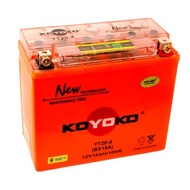 YT20-4 BATERI MOTOSIKAL KOYOKO G2 NANOGEL BATTERY YT20-4 SIRIM CERTIFIED (GOLD WING)