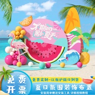 Summer Background Wall kt Exhibition Board