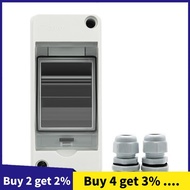 HT-2 IP65 Waterproof Distribution Breaker Box Panel Installation 2 WAY PC Outdoor Electrical MCB Sol