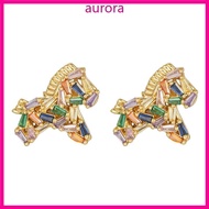 Auro Rainbows Gemstones Horse Diamonding Clip On Ear Accessory For FreeClip 1 2 Bluetooth-compatible