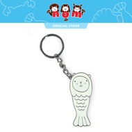 Nom Singapore Merlion Chou Chou Keychain - Charcoal