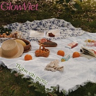 Picnic Rug, picnic Rug, Travel Rug, Scandinavian Style, Tassel Towel