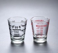 黑色 雙面刻度 玻璃量杯  安士杯 ✿  盎司杯 ✿ Shot Glass ✿ 小號量杯 45ml