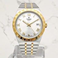 Tudor (TUDOR) Royal Series Men's Watch Automatic Mechanical Men's Watch Swiss Watch Date Display Waterproof Luminous 38mm Silver Dial Gold M28503-0001