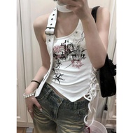 Y2k Clothes Narrow-Waisted Tops Asian Culture Wear Sweet Cool Tops y2k Clothes Narrow-Waisted Tops S