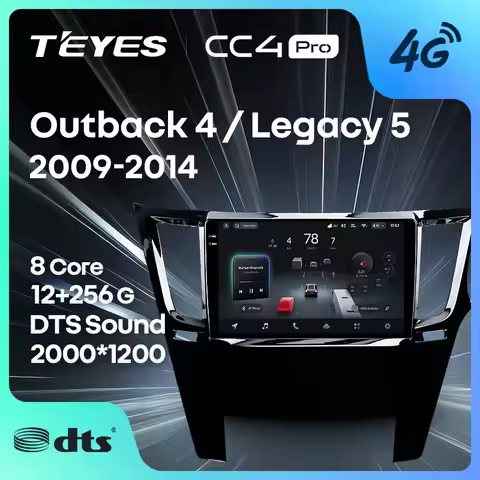 TEYES CC4 PRO For Subaru Outback 4 BR Legacy 5 2009 - 2014 RHD CarPlay Radio Multimedia Stereo Car p