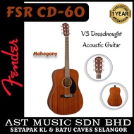Fender FSR CD-60 V3 Dreadnought Acoustic Guitar, All-Mahogany (fsr cd 60)
