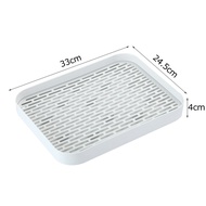 C4854 Khay decor khay nhựa đựng đồ ăn trà bánh hình chữ nhật CINDY