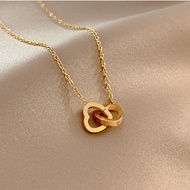 Women's Stainless Steel Titanium Necklace / Korean Girl's Titanium Necklace / Original Imported Genu