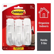 3M 17003-3 COMMAND 3 HOOKS 6 L-STRIPS
