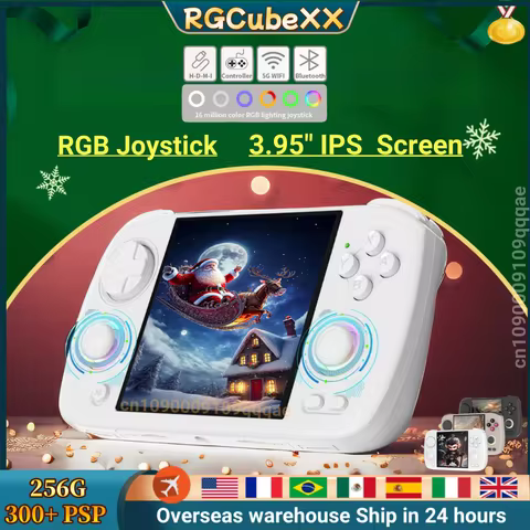 ANBERNIC RG CubeXX Handheld Game Console 3.95 Inch IPS Screen Linux System RG Cube XXSupports 5G WiF