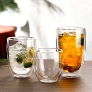 [SG Stock] Double Wall Glass Cup 250/350/450ML | Coffee cup | Insulated cup | Thermal cup | Drinking | Espresso | 耐熱雙層玻