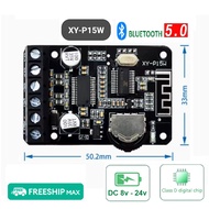 Mạch loa Bluetooth 5.0 kèm công suất 2 kênh 15W + 15W DIY chế loa nghe nhạc blutooth xách tay XY-P15
