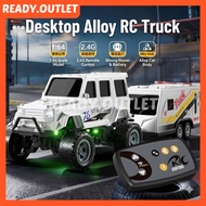 1:64 MINI RC G-wagon Carriage Climbing Car 4WD Off-road Vehicle Toy with Trailer Full Scale 2.4G Rem
