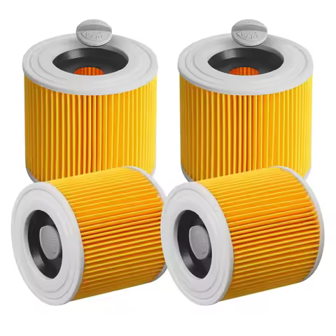 Retail For Karcher WD3 WD2 WD1 MV3 MV2 A K KNT NT SE VC 4 Replacement Filters- For Karcher Vacuum Cl