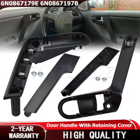 For VW Polo MK3 6N 6N2 1999-2002 Interior Door Handle With Retaining Cover 6N0867179E 6N0867197B Lef