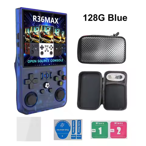 R36MAX Handheld Retro Game Console Open Source R36S 4.0" IPS Screen Portable Pocket Video Game Playe