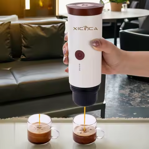 Portable luxury coffee machineCustom Logo Heating Minipresso TK03 Portable Coffee Machine, Fully Aut