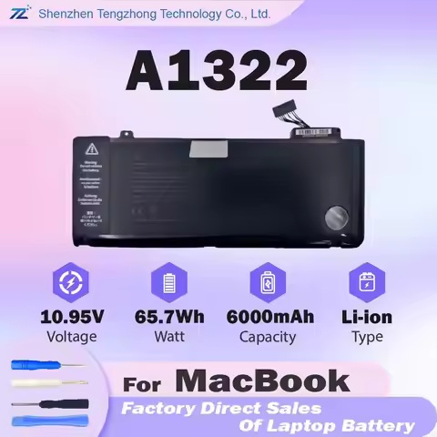 A1322 Laptop Battery Replacement for MacBook Pro 13" (Mid 2009 to Mid 2012) for MacBook Pro 13" A127