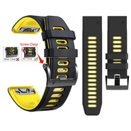 26mm 22mm Strap High Quality Silicone Waterproof Quick Fit Watchband For Garmin Fenix 7 7X 6 6X Pro 5 5X Plus 3 3hr 2 Enduro 2 Approach S70 47mm S62 S60