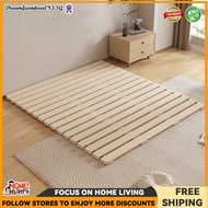 HK Magic Foldable Orthopedic Tatami Bed Base - Solid Fir Wood Frame Board With Spine Support, Moistu