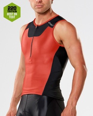 2XU เสื้อแขนกุดใสออกกำลังกายสำหรับผู้ชาย 2XU X-VENT Tri Singlet - MT4358a by WeRunOutlet