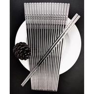 PVN965 Hộp 5 Đôi Đũa Inox 304 chống trượt Hàn Quốc Cao Cấp DITA