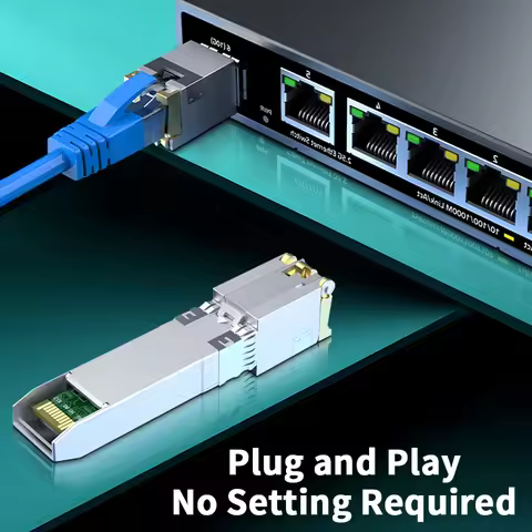 LIANGUO 10G SFP+ Module Copper 10GBase-T Modules Optical Port SFP+ to RJ45 Ethernet Port 2.5G Transc