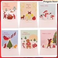 Christmas -up Card Xmas Gift Blank Greeting Cards Blessing Child Prime Bulk hainesi