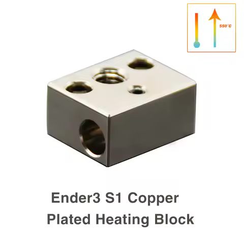 For Ender 3 S1 Heating Block High Temperature Copper Plated Heated block Ender 3 S1 Pro CR-10 Smart 