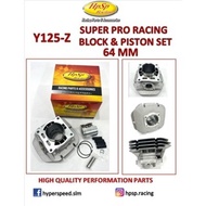 ORIGINAL HPSP Y125/Y125Z/Y125ZR SUPER PRO RACING BLOCK SET 64MM SIAP PISTON RING