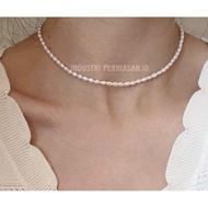 Korean lombok pearl necklace | Original fresh pearl choker necklace | Women's NECKLACE | Pearl Neckl