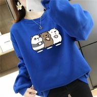 [AMYGO] Sweatshirt Woman Oversized Sweatshirts Women Plus Size Blouse Women Wanita Blaus Ladies Baju Perempuan Lengan Panjang