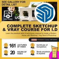 [Video Course]  The Complete Sketchup & Vray Course for Interior Design 2021 - 2023